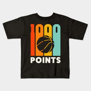 1000 Points Basketball Scorer High School Basketball Mom Kids T-Shirt